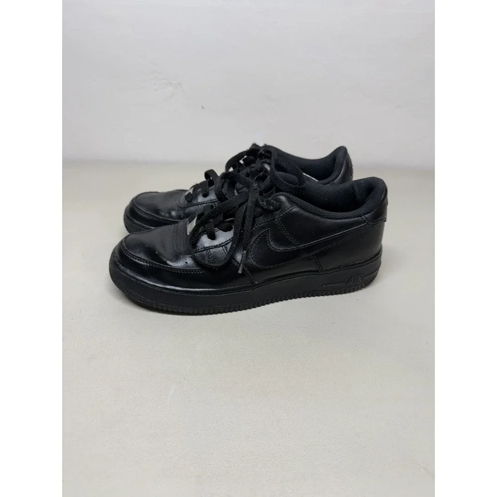 Nike Air Force 1 Low Triple Black Mens 7 Womens 8.5 Youth 7